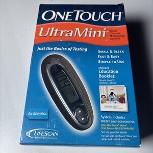 NEW SEALED - OneTouch Ultra Mini Blood Glucose Monitoring System Kit Silver NEW!